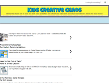 Tablet Screenshot of kidscreativechaos.com